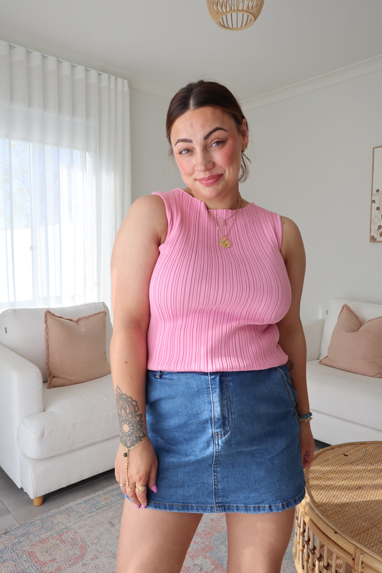 Boatneck Tank - Pink