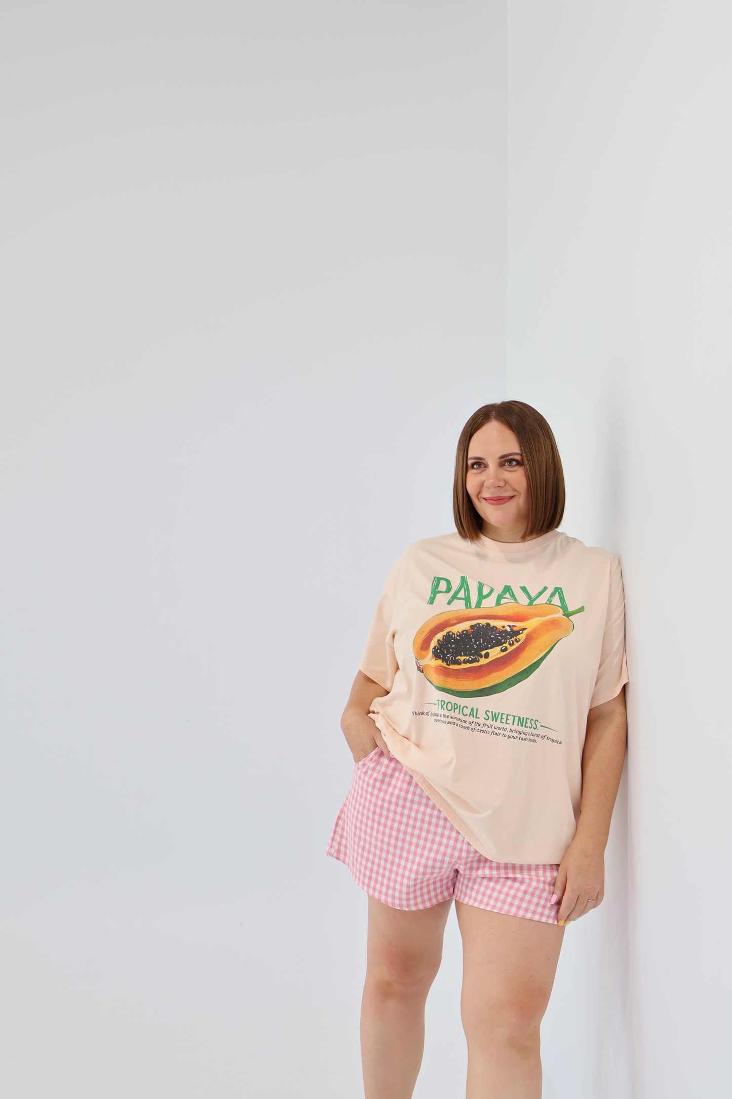 Poppy gingham short - Pink