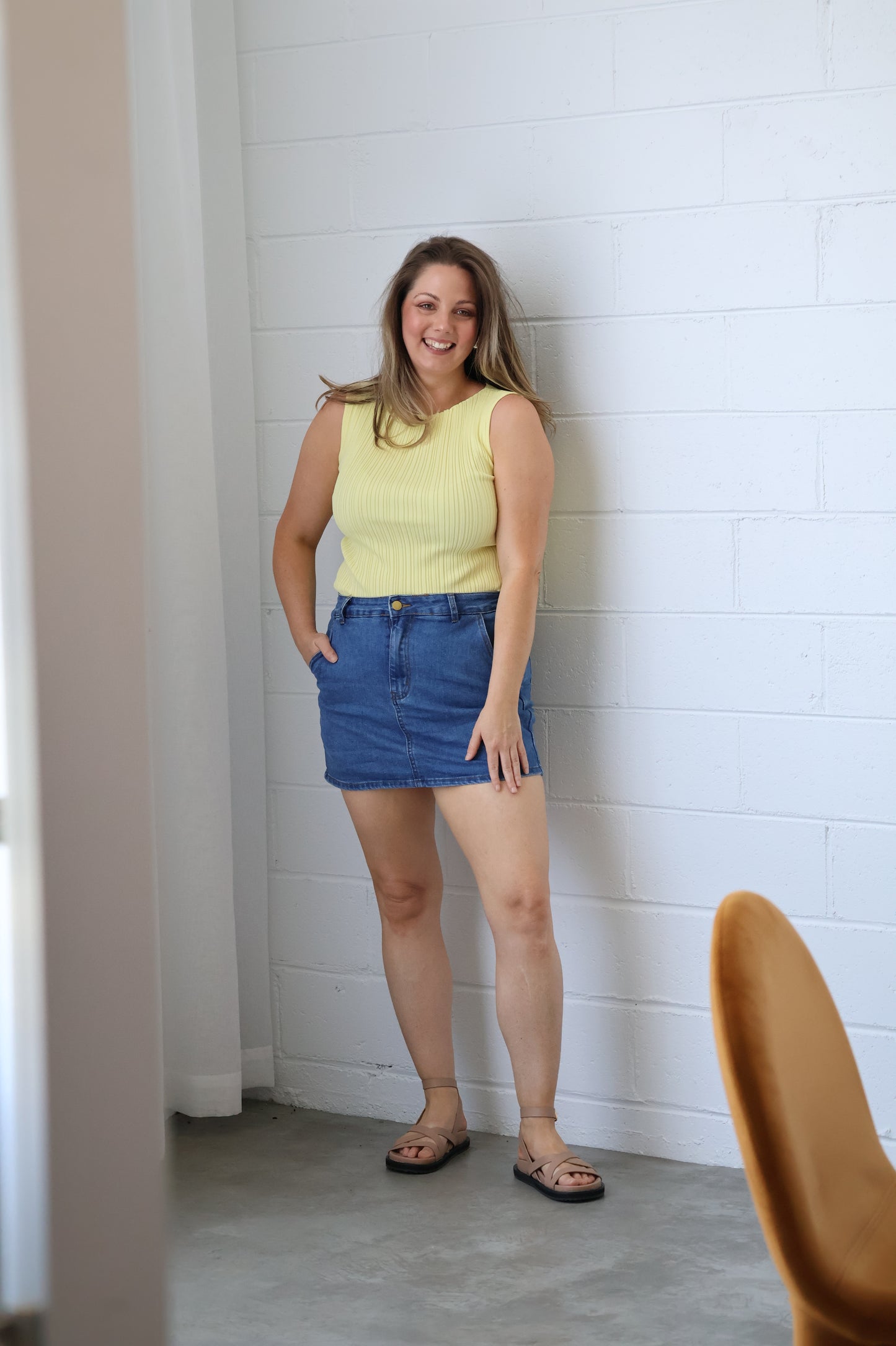 Boatneck Tank - Yellow