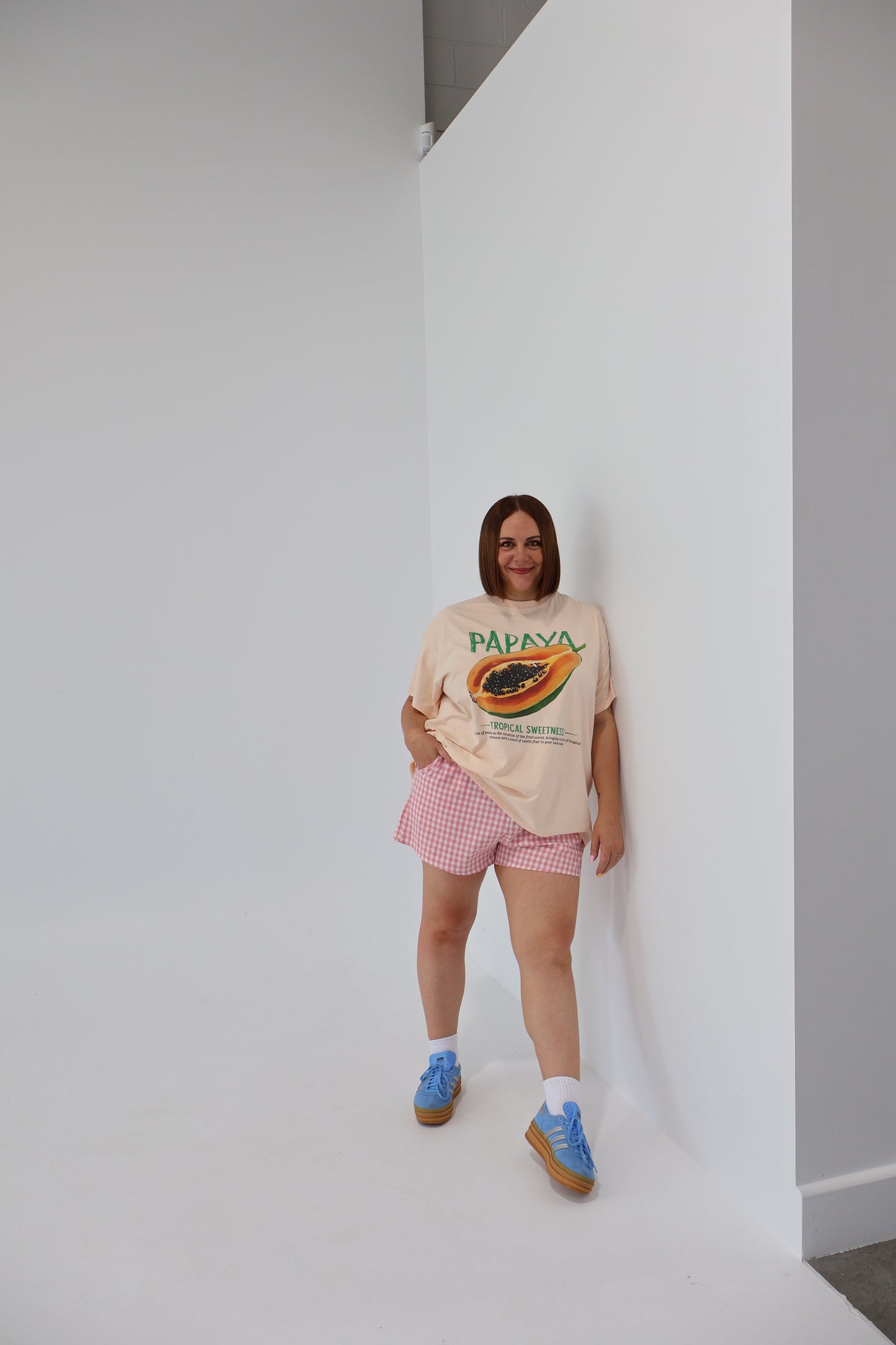 Poppy gingham short - Pink