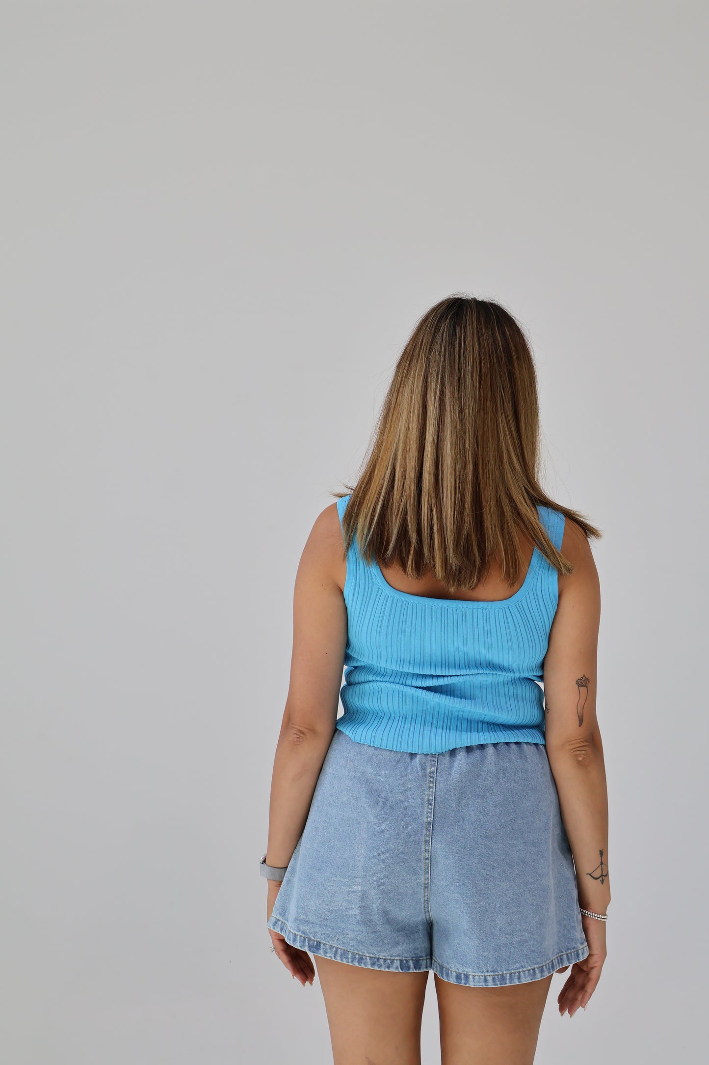 Lia short - denim blue