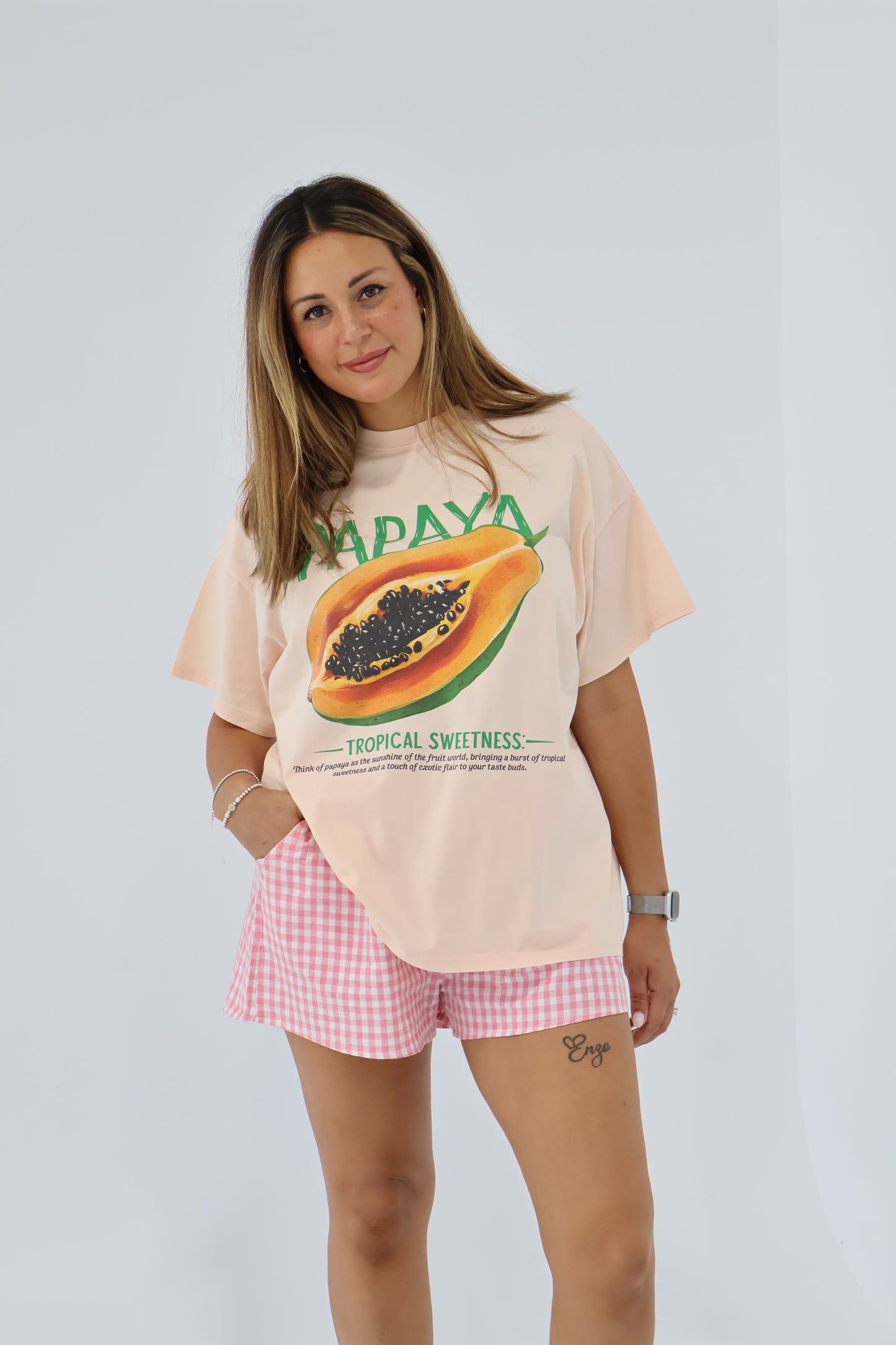 Papaya Graphic Tee