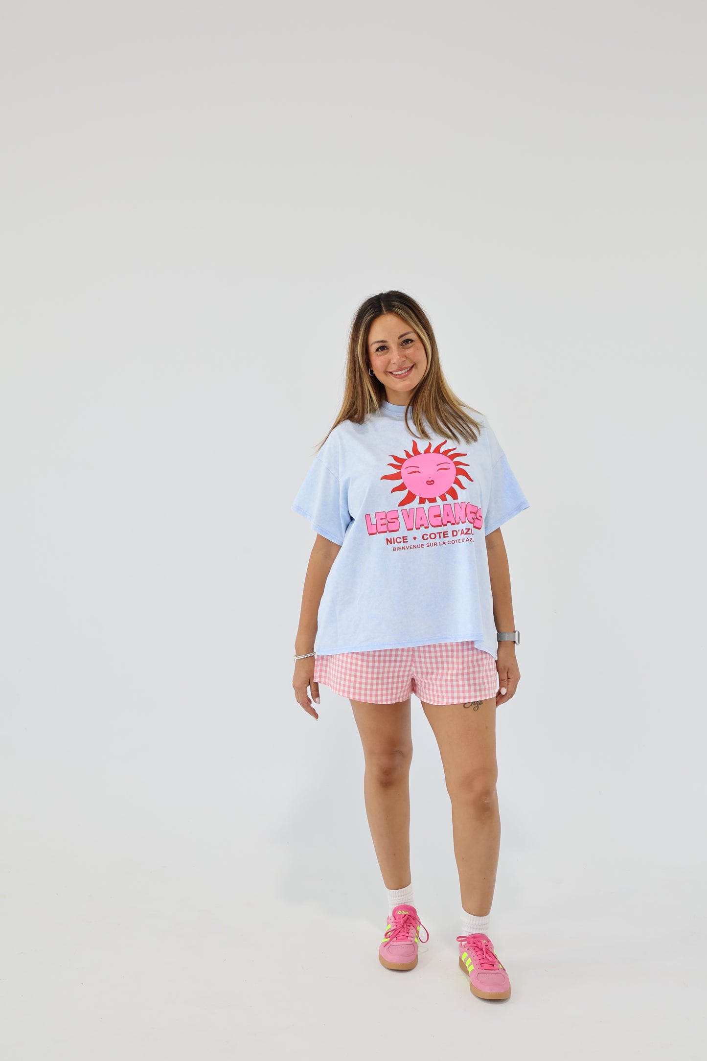 Poppy gingham short - Pink