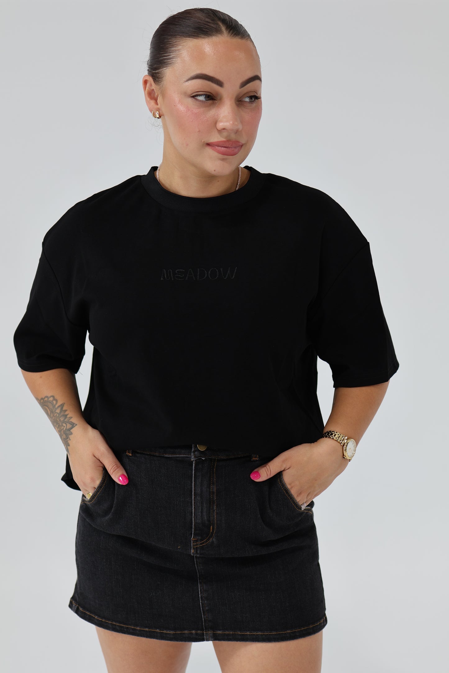 Meadow staple tee - Black