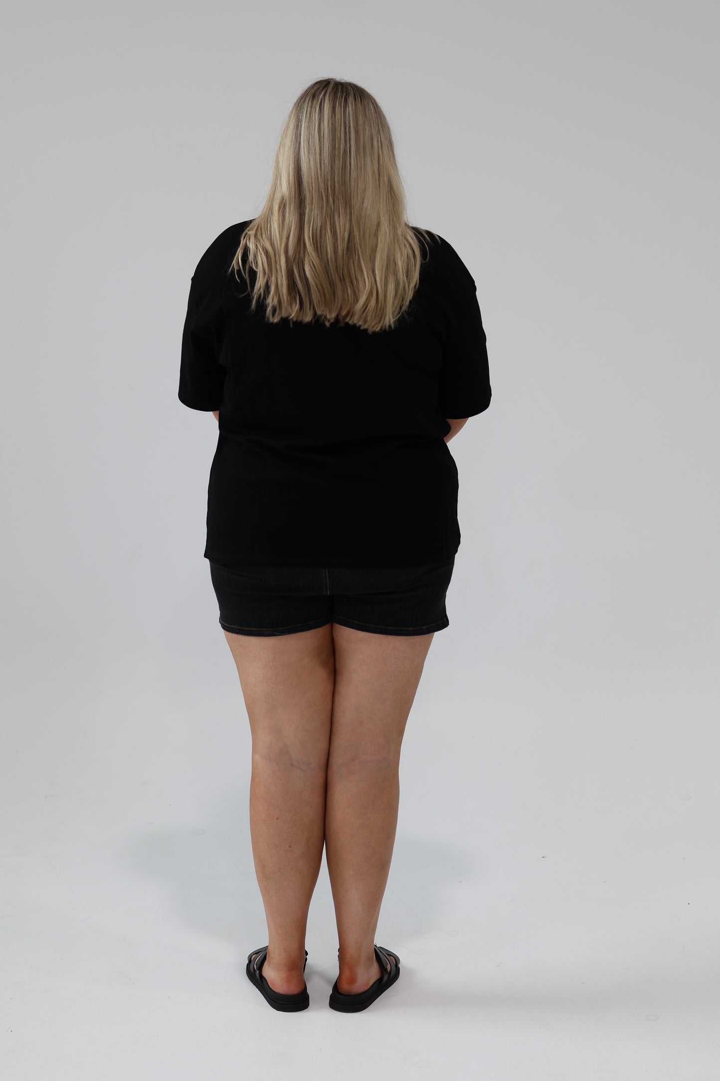 Black Denim Skort
