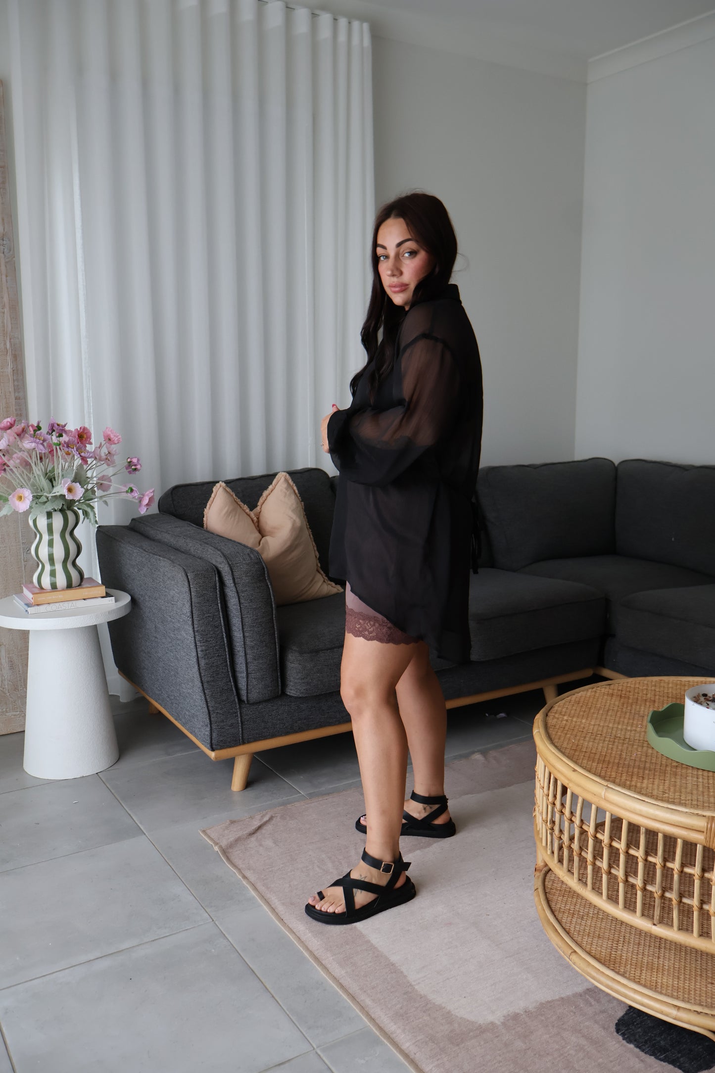 Lily lace skort - Chocolate