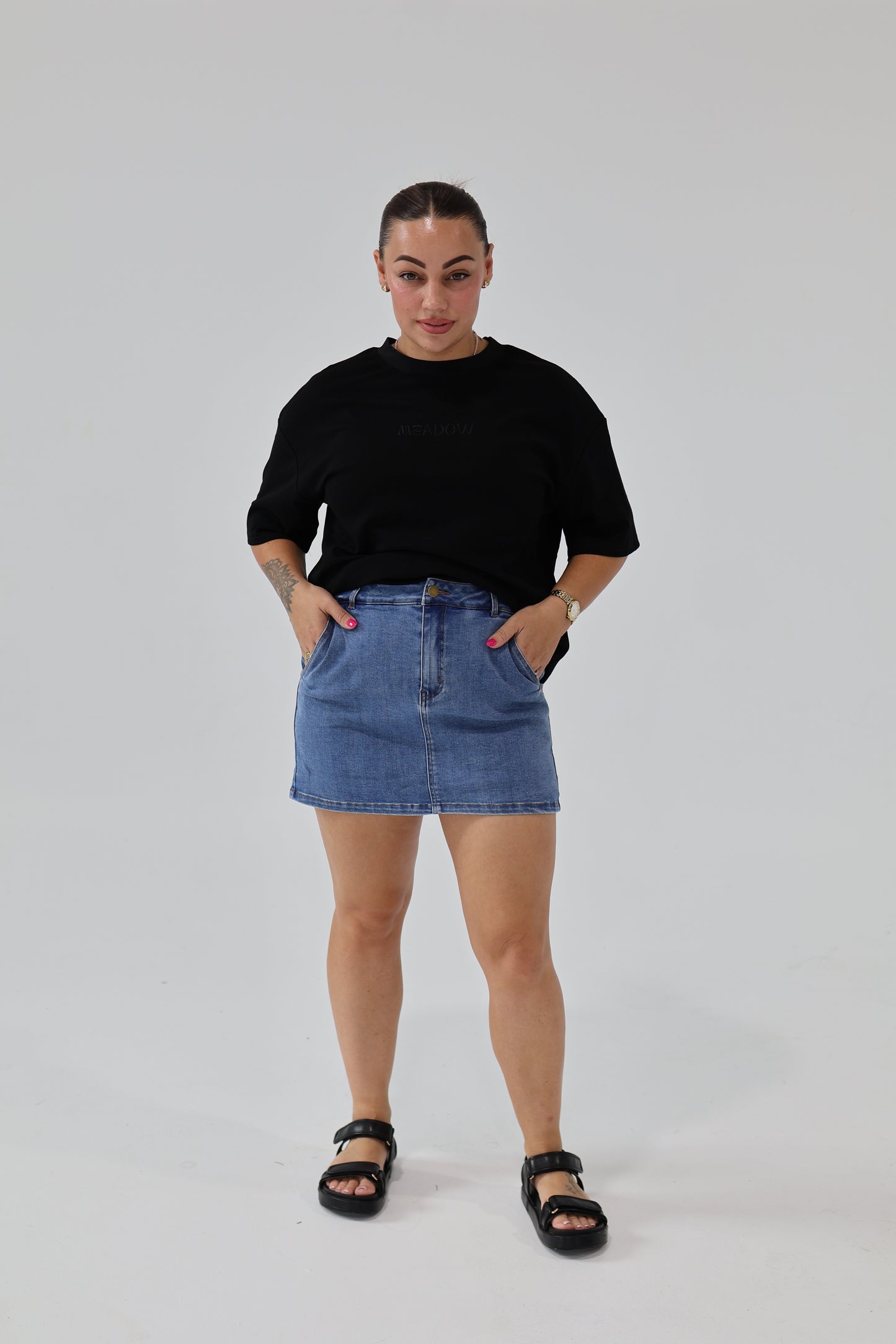 Blue Denim Skort