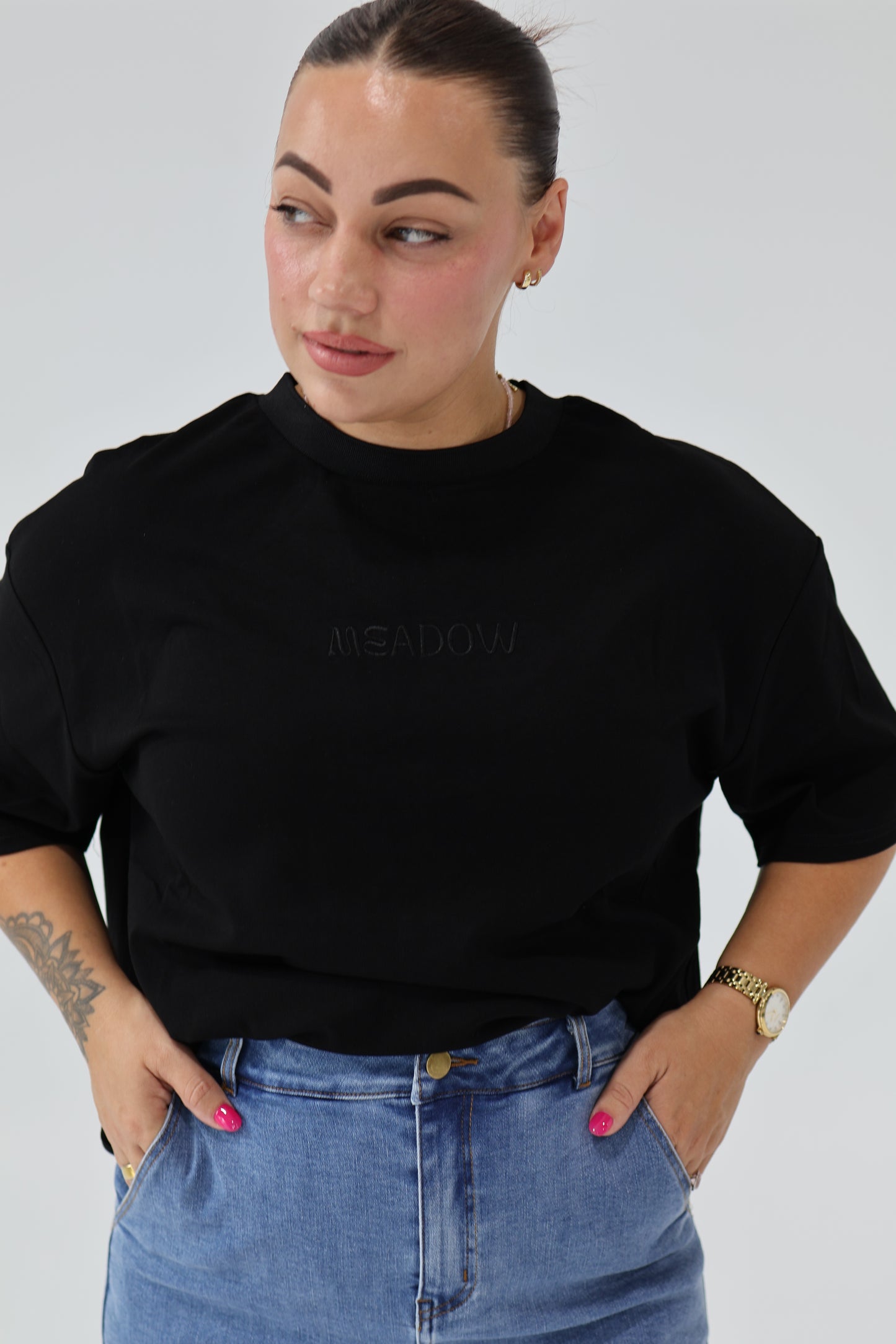 Meadow staple tee - Black